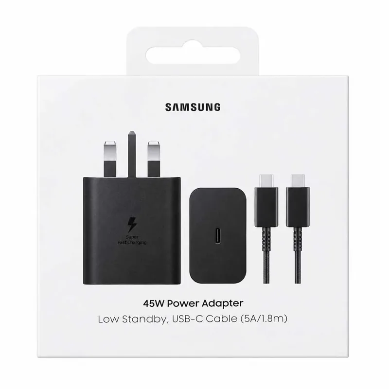 پک شارژر ۴۵ وات سامسونگ به همراه کابل USB-C